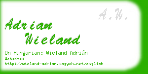 adrian wieland business card